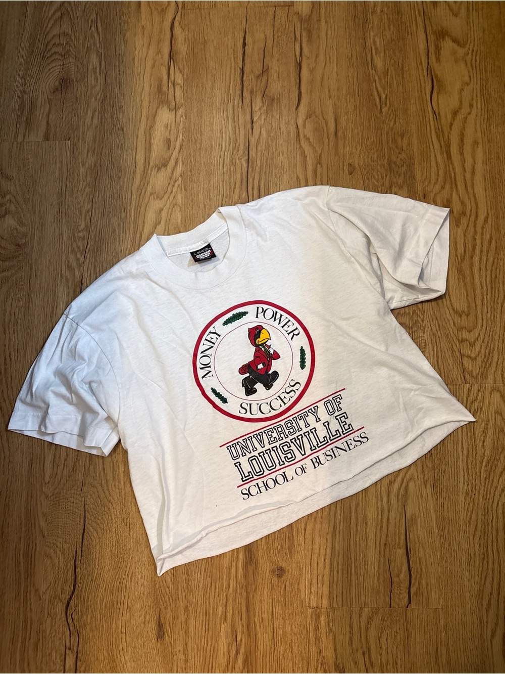 VINTAGE| UNIVERSITY CROPPED T SHIRT